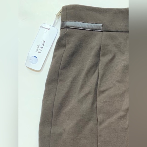 NWOT Akris Punto Aline Faux Leather Accented Skirt - Picture 13 of 13